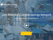 Tablet Screenshot of nationalsavingscenter.com